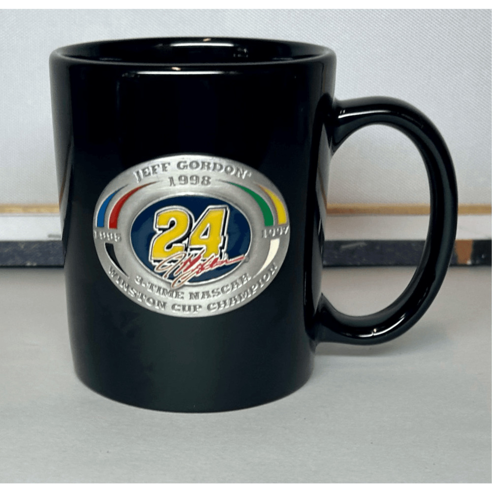 Vintage 1998 Jeff Gordon #24 3 Time NASCAR Winston Cup Champion Pewter Mug Black